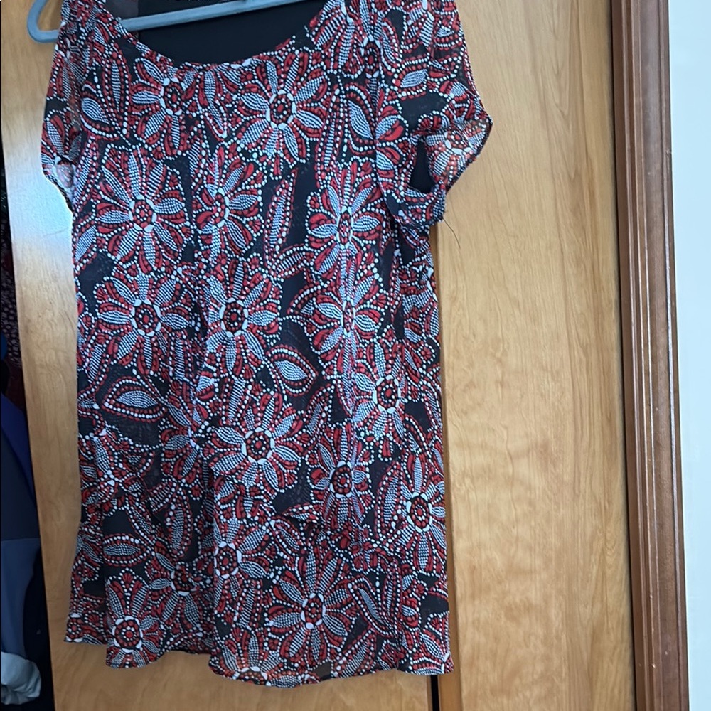 Floral Print Women's Top 1X